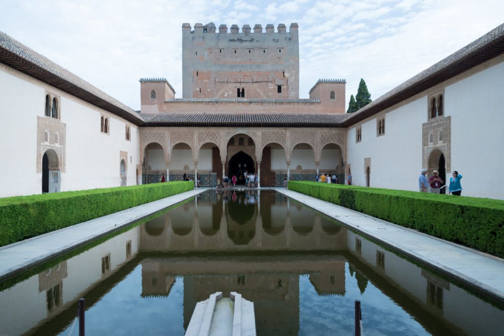 Alhambra Granada Spain reflecting pool